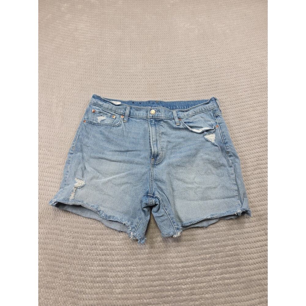 Gap Shorts Womens 16 R Cheeky Midi Short High Rise Blue Jean
